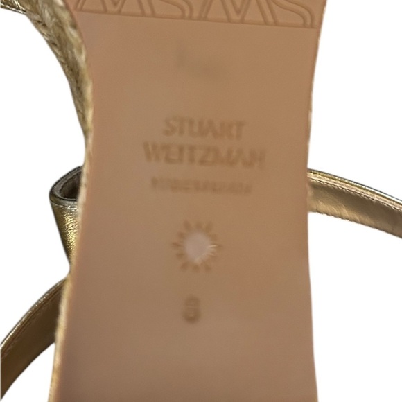 NWOT Stuart Weitzman Gold Zuzu wedge sandals - Picture 13 of 13